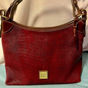 Dooney and Bourke Wine Lizard Bag in perfect condition